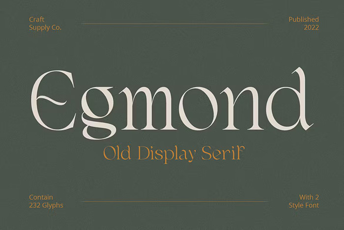 Egmond - Old Display Serif