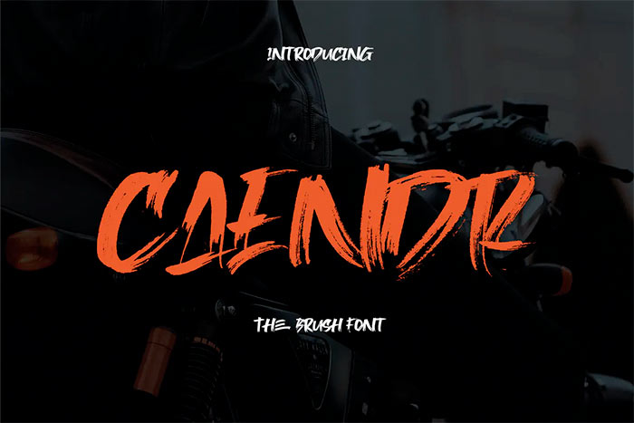 Caendr - Brush Font