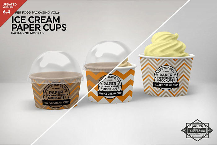 Ice Cream Cups Mockup