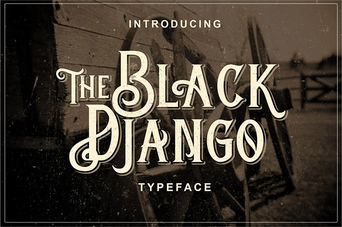 Black Django Typeface