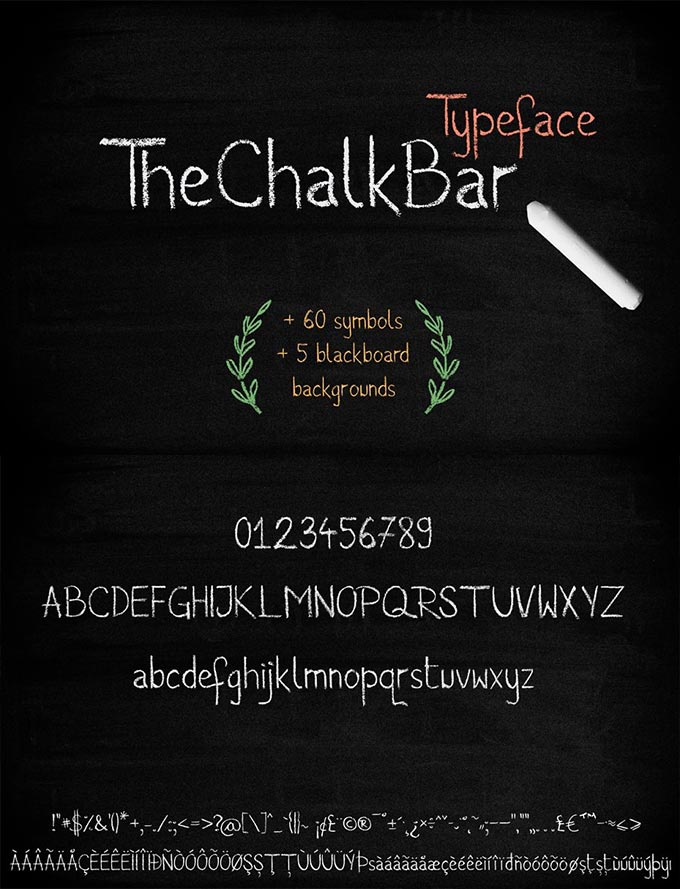 The Chalk Bar Typeface