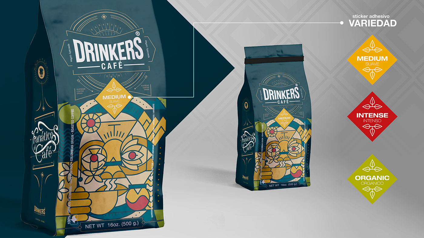 Coffee Package Design DRINKERS - COFFEE FANATIC