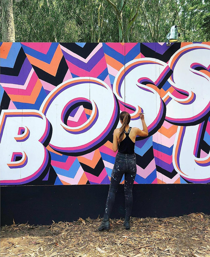 Boss - typography wall art