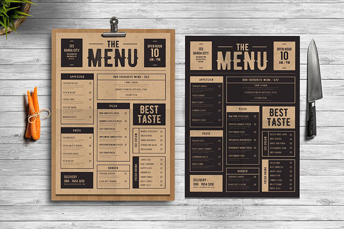 Classic Food Menu