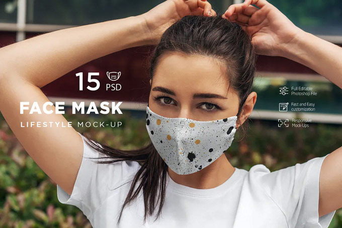 Face Mask MockUp Lifestyle