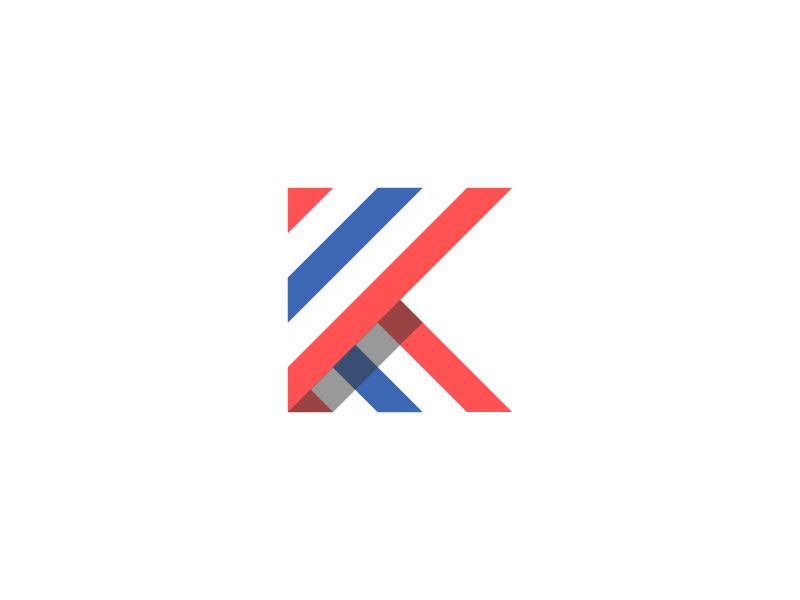 K - Single Letter Logo Design