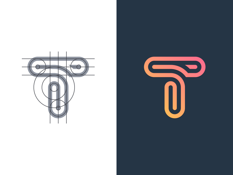 T - Single Letter Logo Design